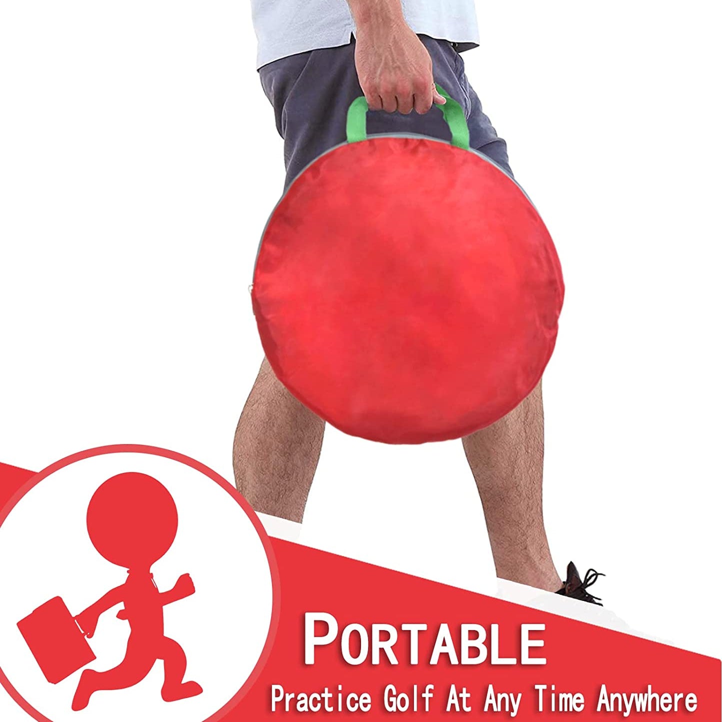 Golf Chipping Net, Golf Practice Chipping, Golf Chipping Target, Golf Net Practice Indoor, Chipping Practice with Foam Balls and Carry Bag, Portable Chipping Net, Golf Chipping Game for Kids