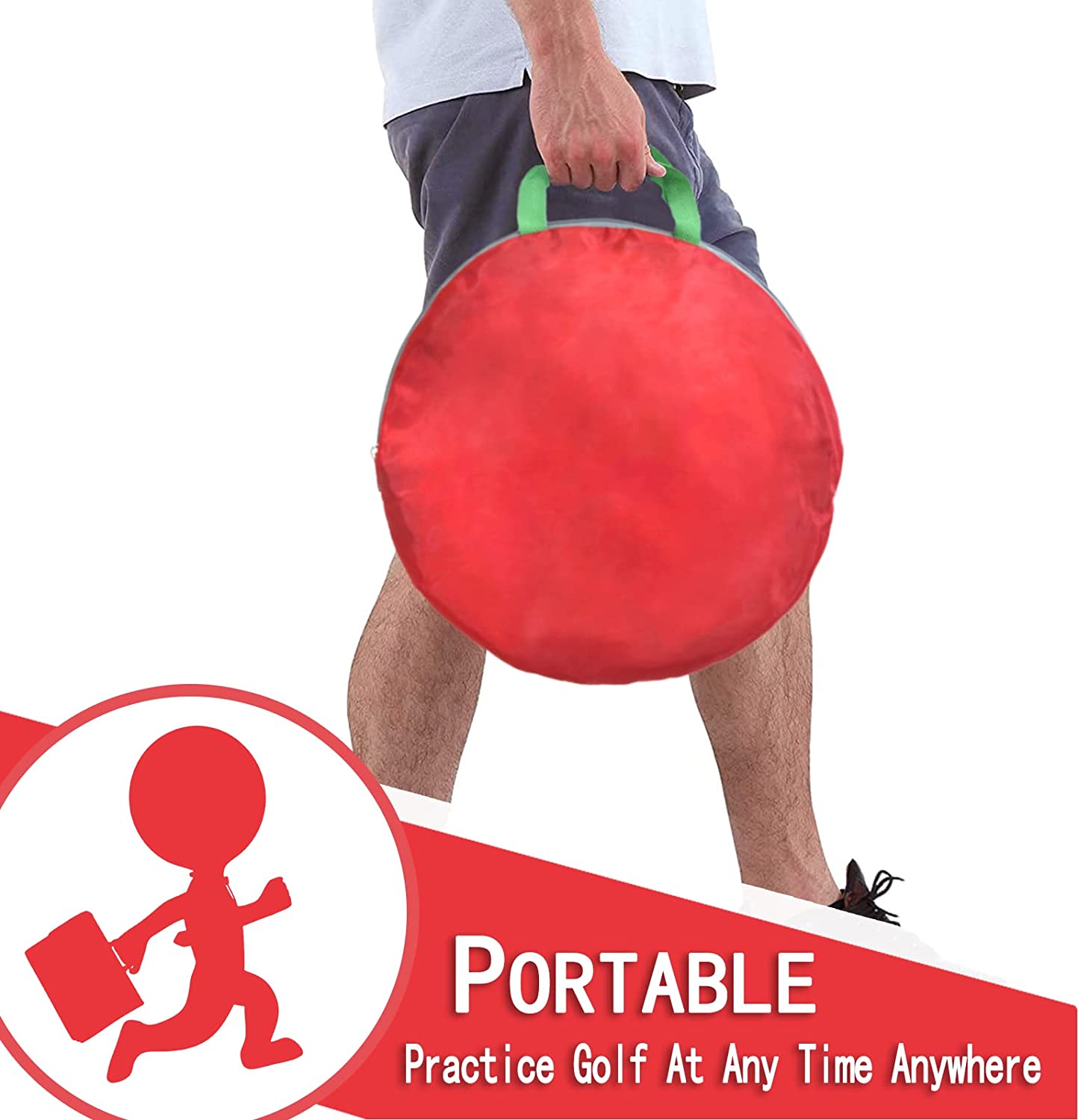 Golf Chipping Net, Golf Practice Chipping, Golf Chipping Target, Golf Net Practice Indoor, Chipping Practice with Foam Balls and Carry Bag, Portable Chipping Net, Golf Chipping Game for Kids