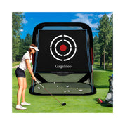 Redes de práctica de golf Galileo de 8'X7'X7', red de golf emergente | Negro