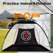Gagalileo Golf Driving Hitting Net 12X7X6.6ft with Balls/Turf Mat/Tees/Hat/Target/Bag