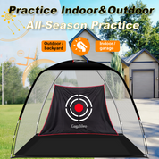 Golf Net,Golf Net Backyard Driving,Golf Driving Range,Golf Swing Net,Heavy Duty Golf Practice Net,Golf Practice Hitting Net,Quick Setup Golf Net with Target Cloth and Carry Bag-CAD