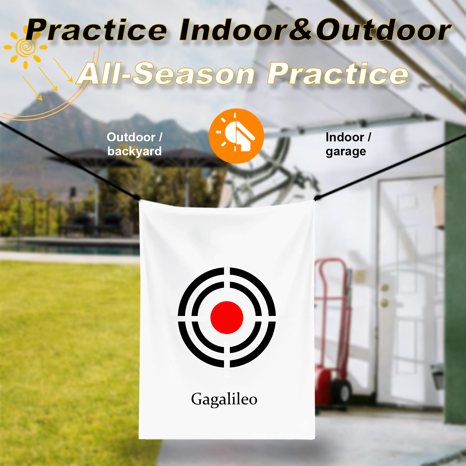 Gagalileo Golf Target Cloth 5x3ft