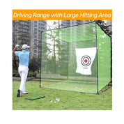 Gagalileo Golf Hitting Net Cage/High Impact Double Backstop Net/10ft X10ft X10ft
