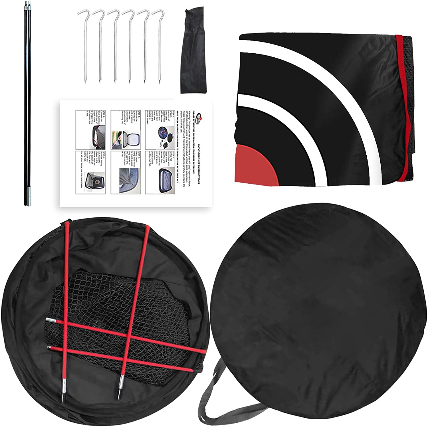 8X7X7 Pop Up Golf Hitting Net/Backyard