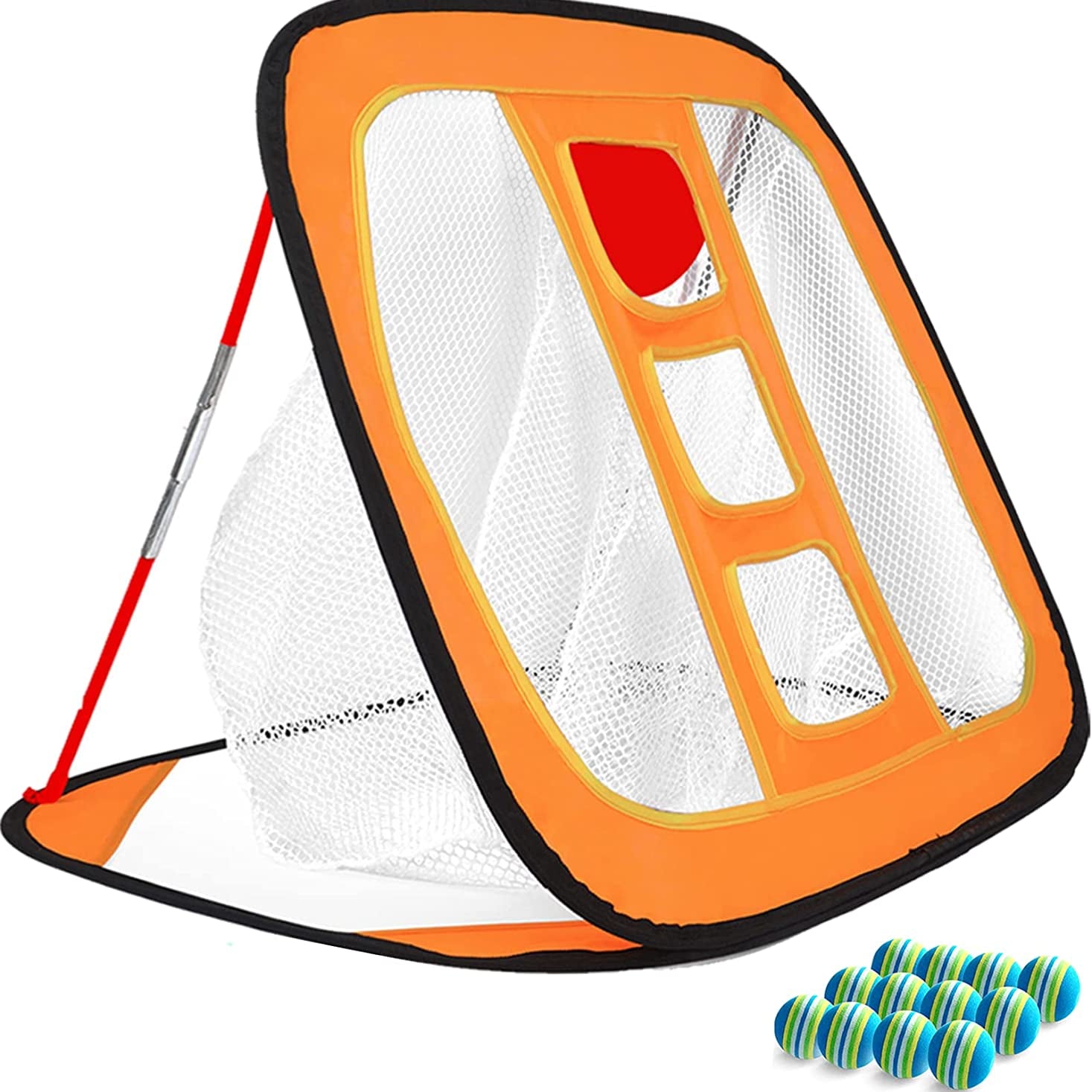 Golf Chipping Net, Golf Practice Chipping, Golf Chipping Target, Golf Net Practice Indoor, Chipping Practice with Foam Balls and Carry Bag, Portable Chipping Net, Golf Chipping Game for Kids