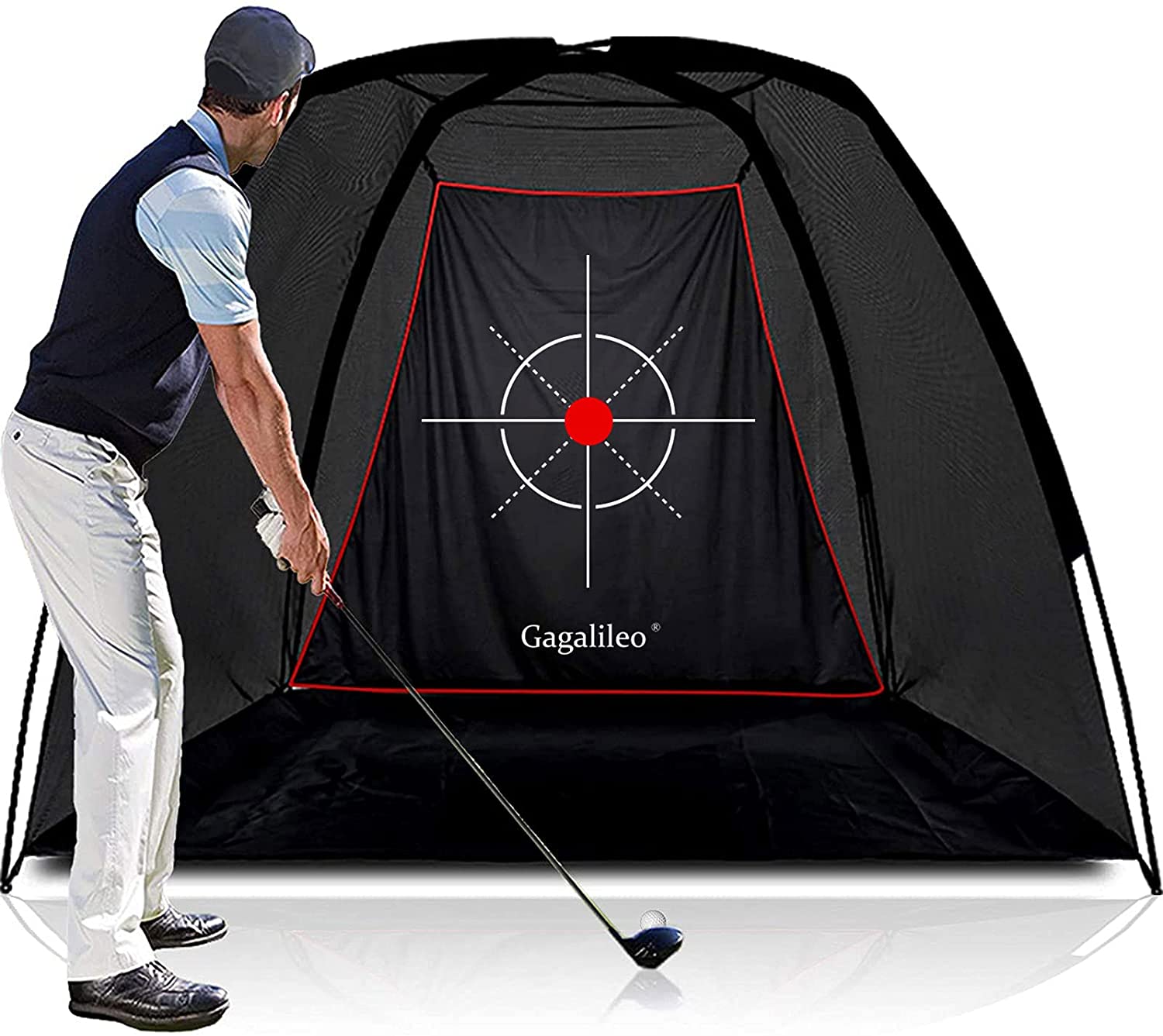 Golf Net Golf Practice Net Golf Net for Backyard Golf Nets for Indoor Use | 8'X 6'X 5'| Pro Target | Galileo Sports-CAD