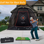 Gagalileo Backyard /Indoor Golf Net 8X6X5ft