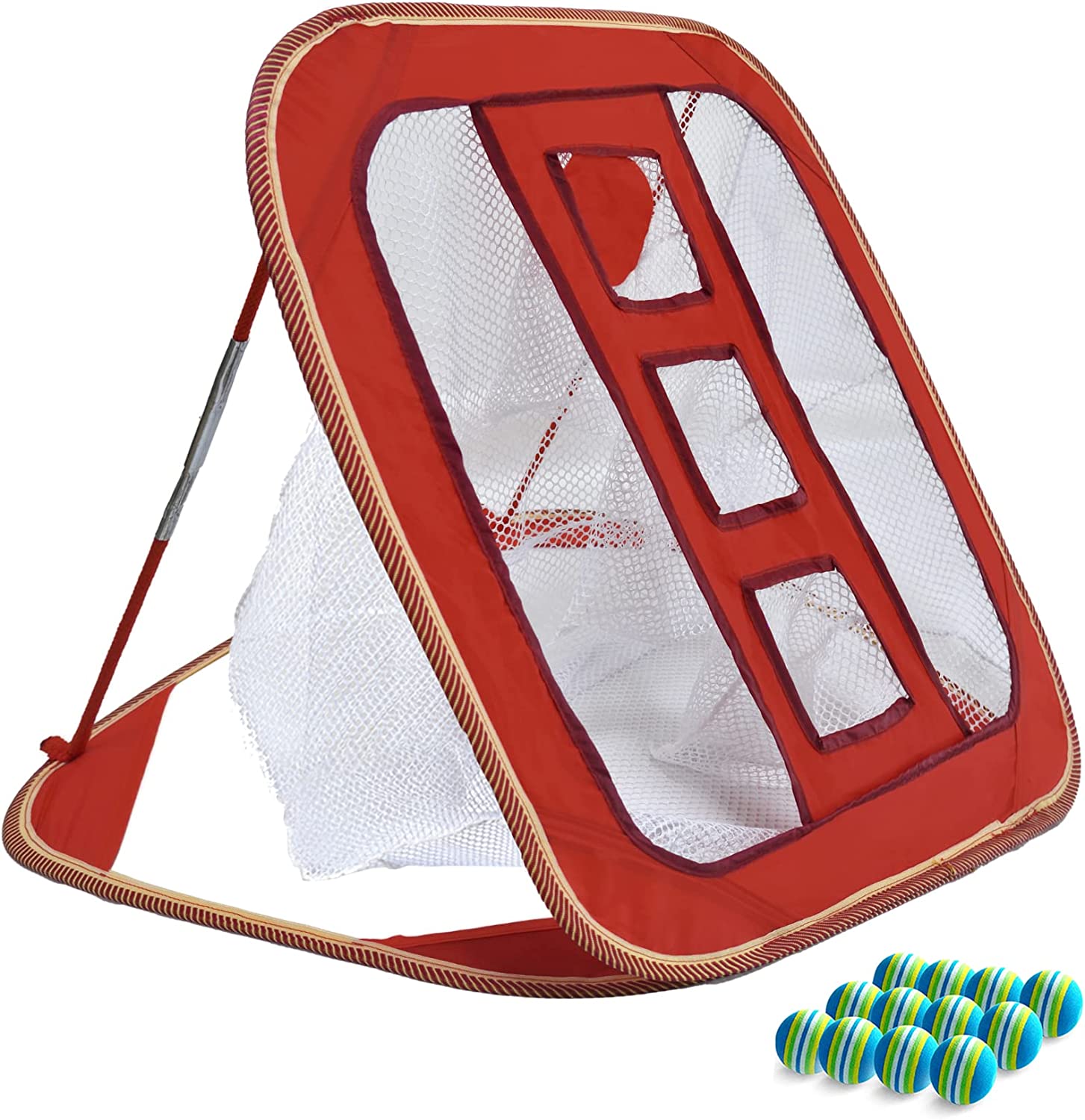 Golf Chipping Net, Golf Practice Chipping, Golf Chipping Target, Golf Net Practice Indoor, Chipping Practice with Foam Balls and Carry Bag, Portable Chipping Net, Golf Chipping Game for Kids