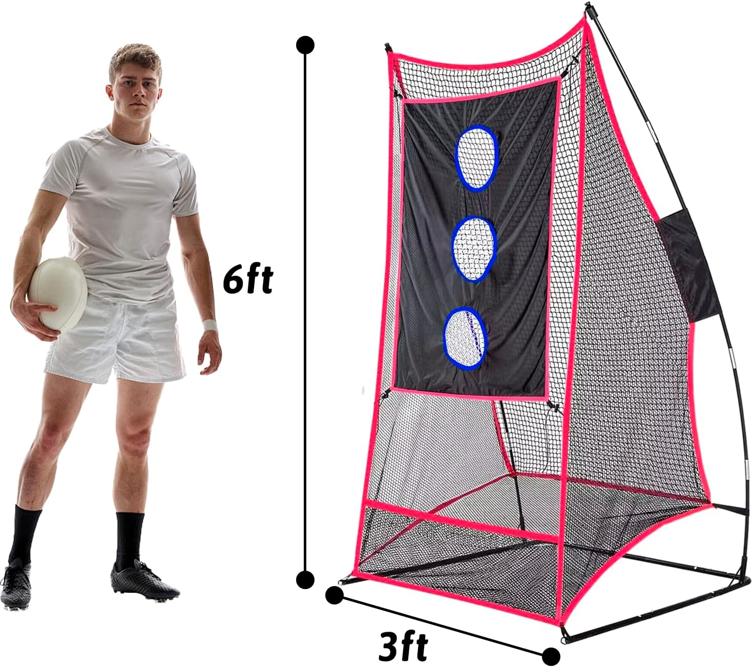 Gagalileo Football Kicking Throwing Net 3x6