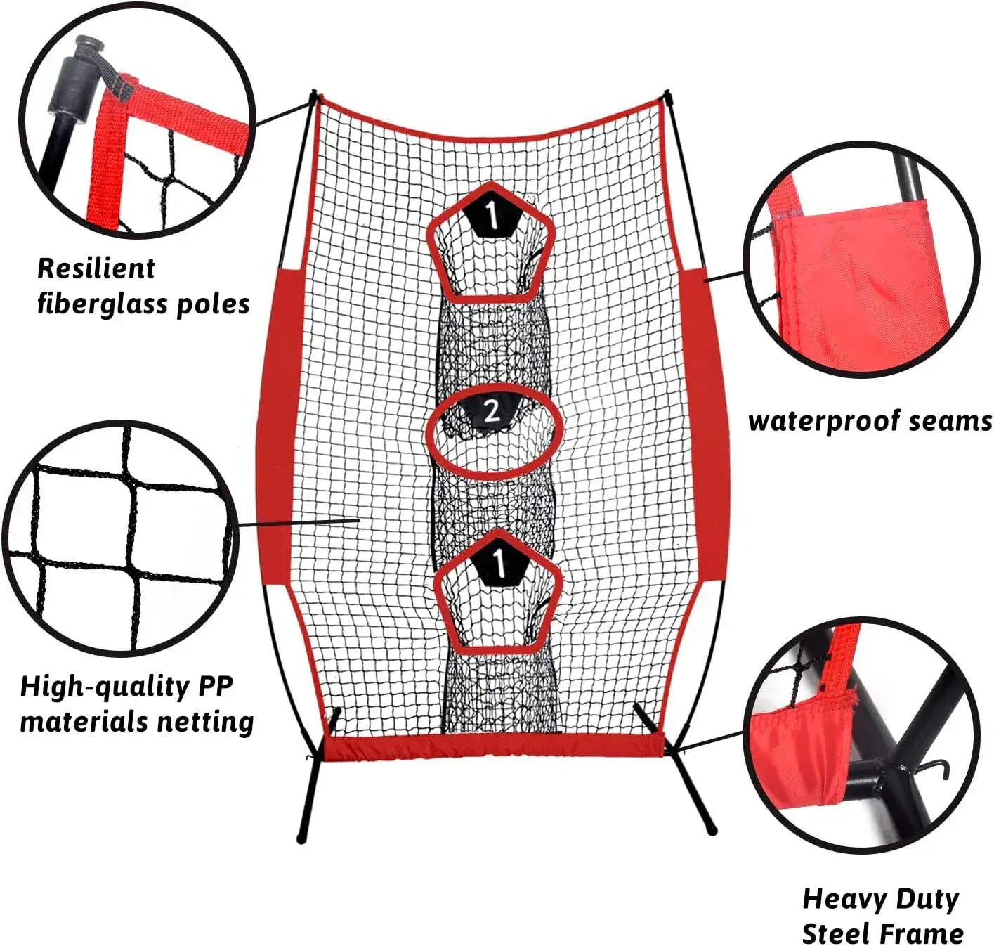 Gagalileo sport Football Throwing Net 7x5ft - Galileo Sports