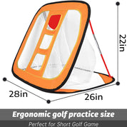 Golf Chipping Net, Golf Practice Chipping, Golf Chipping Target, Golf Net Practice Indoor, Chipping Practice with Foam Balls and Carry Bag, Portable Chipping Net, Golf Chipping Game for Kids-UK