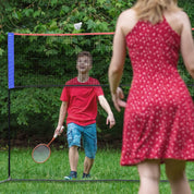 Red de tenis para niños, red de bádminton, red de tenis para adultos, incluye 2 pelotas de bádminton y 2 de tenis.