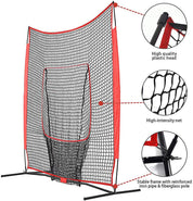 7'x7'Galileo Baseball & Softball Practice Hitting Pitching Net