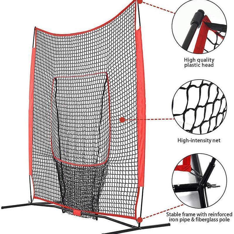 7'x7'Galileo Baseball & Softball Practice Hitting Pitching Net - Galileo Sports