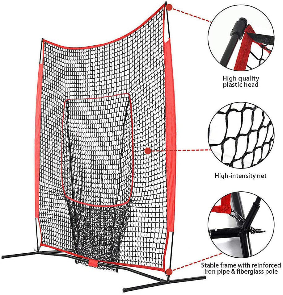 7'x7'Galileo Baseball & Softball Practice Hitting Pitching Net