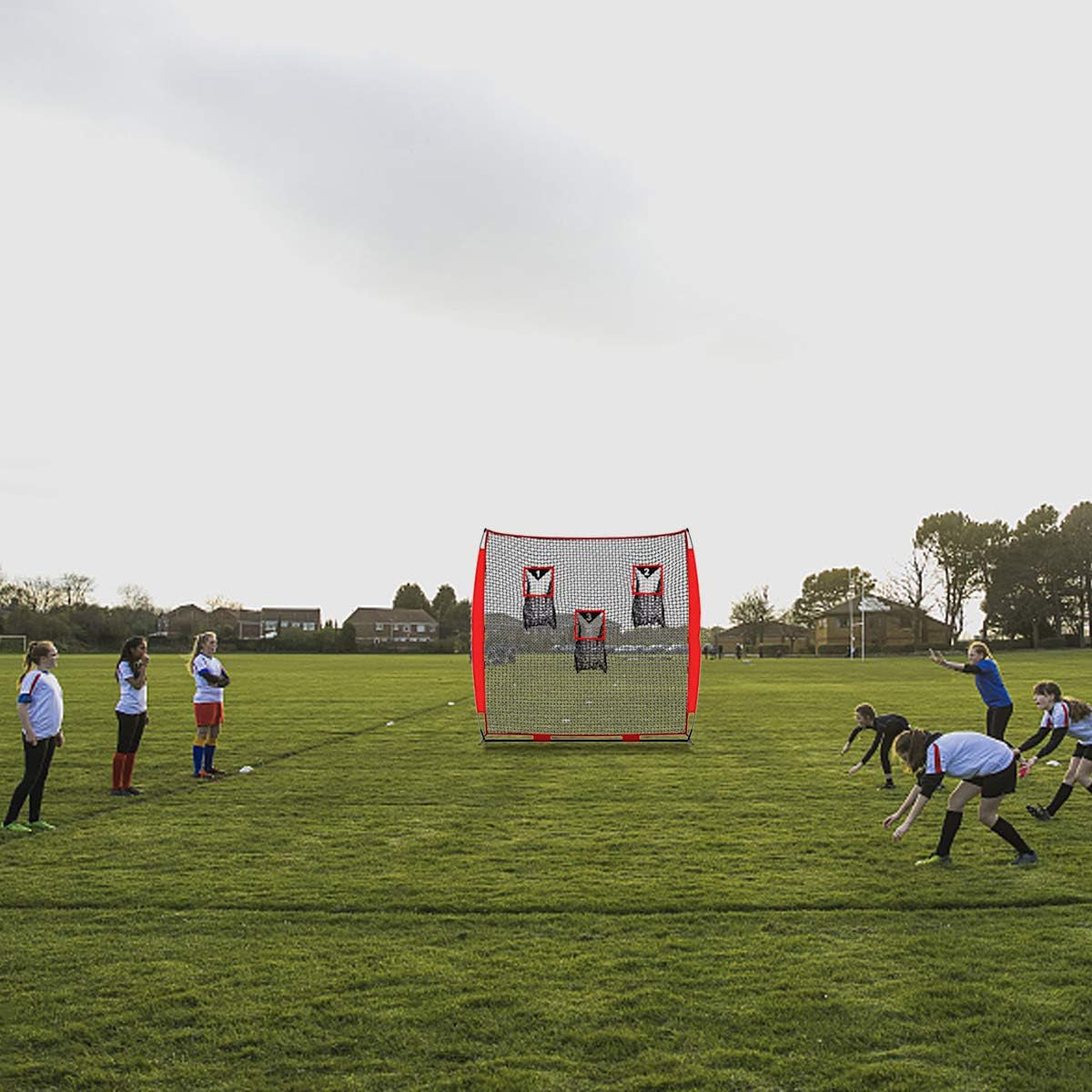 Football Training Net, 6 X 6 FT Football Throw Net with 3 Targets Zone  Football Accuracy Training Outdoor