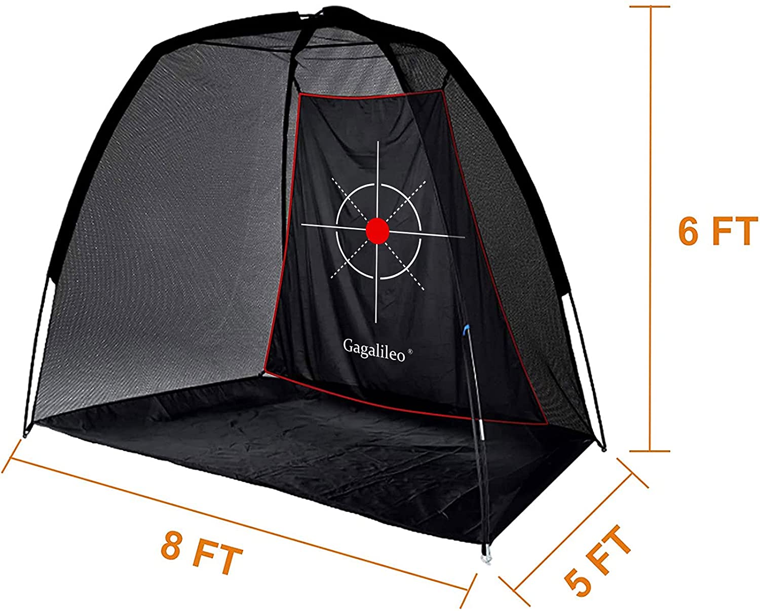 Golf Net Golf Practice Net Golf Net for Backyard Golf Nets for Indoor Use | 8'X 6'X 5'| Pro Target | Galileo Sports-CAD