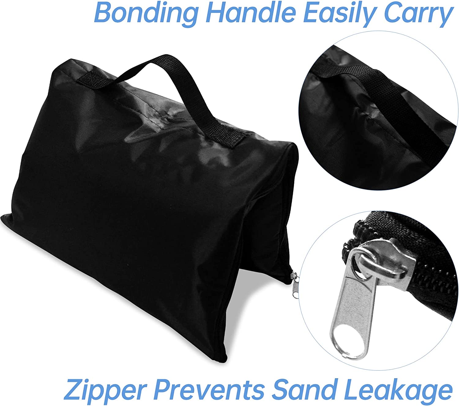 Fußballnetz-Sandsäcke, verkauft in Packungen mit 2 robusten Sandsäcken/tragbar