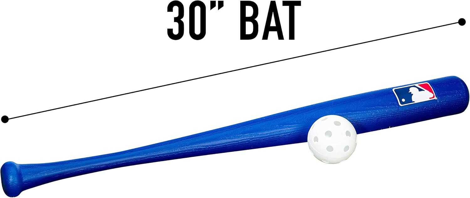 Galileo Sports Kids Baseball Bat and Ball Set - Lightweight 30" Youth Plastic Bat - Multiple Colors