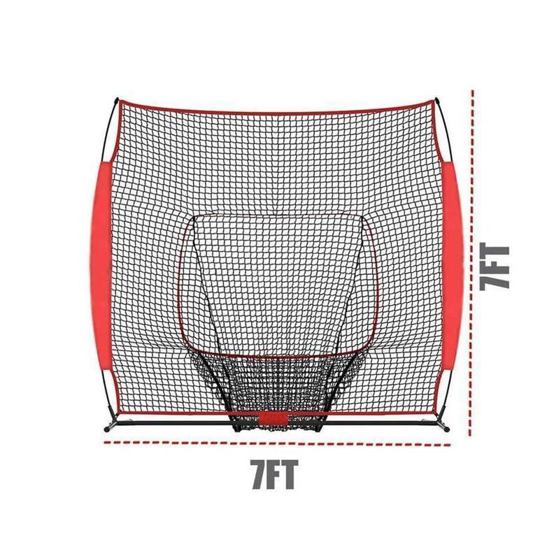 7'x7'Galileo Baseball & Softball Practice Hitting Pitching Net - Galileo Sports