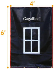 Gagalileo Backstop,Pitching Backstop,Fastpitch Baseball Backstop,Backstop with Strike Zone,Pitching Backdrop,Rubber Vinyl Backstop,Vinyl Batting Cage Backdrop - Galileo Sports