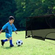 6x4FT Pop Up Soccer Goal Set - Complete Backyard Training Equipment with Ball, Target Cloth & Cones | Multi-Sport Use for Football, Baseball & Softball Practice
