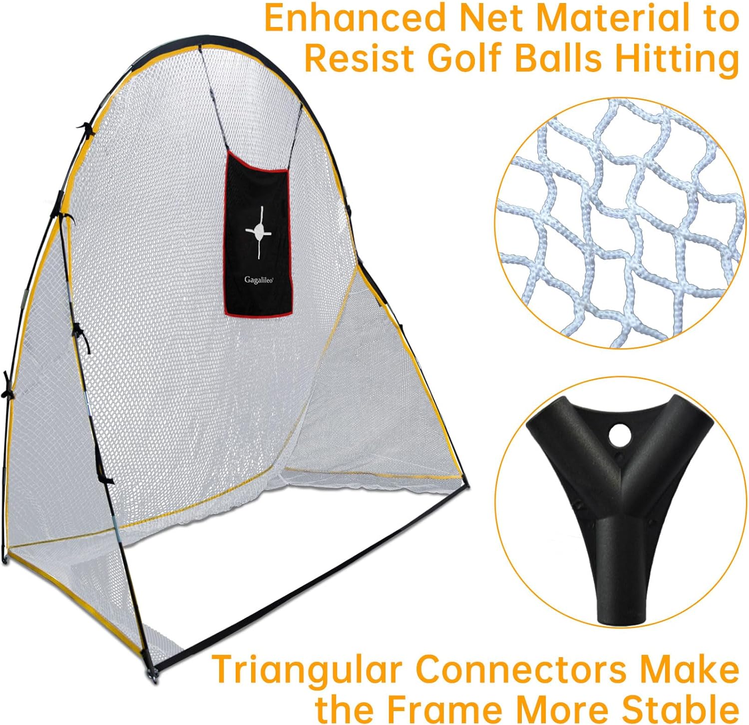 Golf Hitting Practice Nets for Backyard Frame and Net 4x7x10Ft