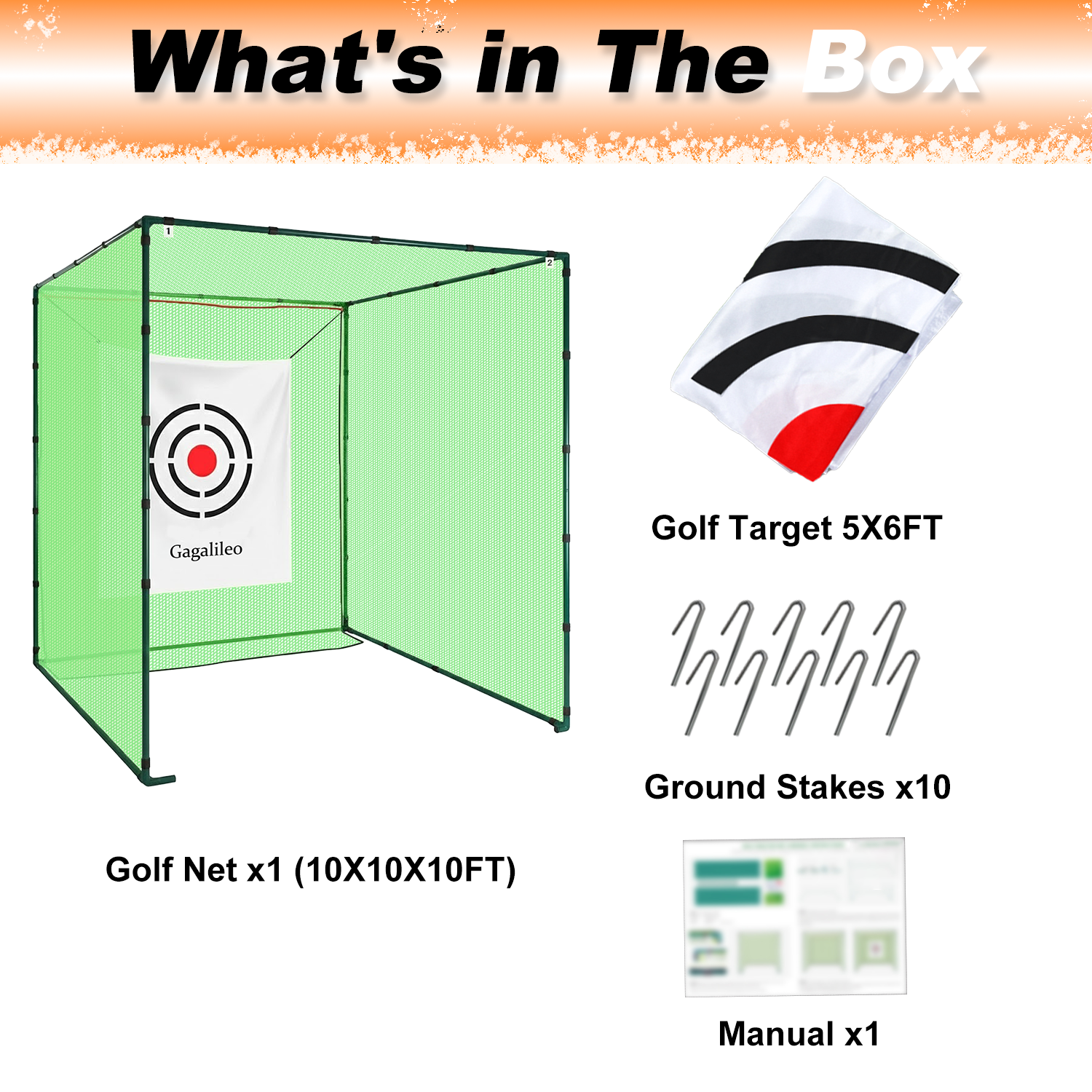 Gagalileo Golf Hitting cage 3  x3 x 3
