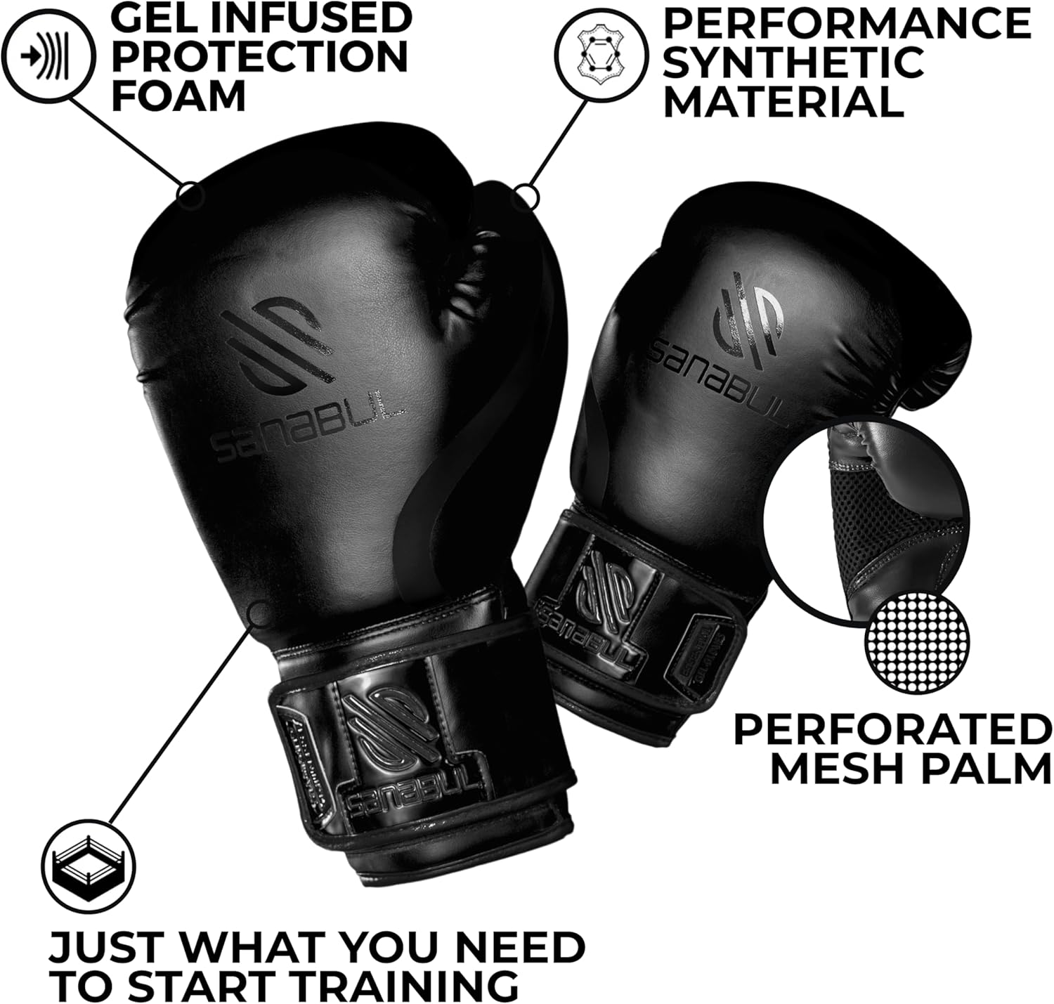 Galileo Essential Gel Boxing Gloves for Men & Women, Kickboxing MMA, Muay Thai Gloves and Heavy Bag Training Punching & Sparring