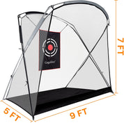 ゴルフヒッティングネット 裏庭用ゴルフ練習ネット 9X7X5FT | ガリレオスポーツJP