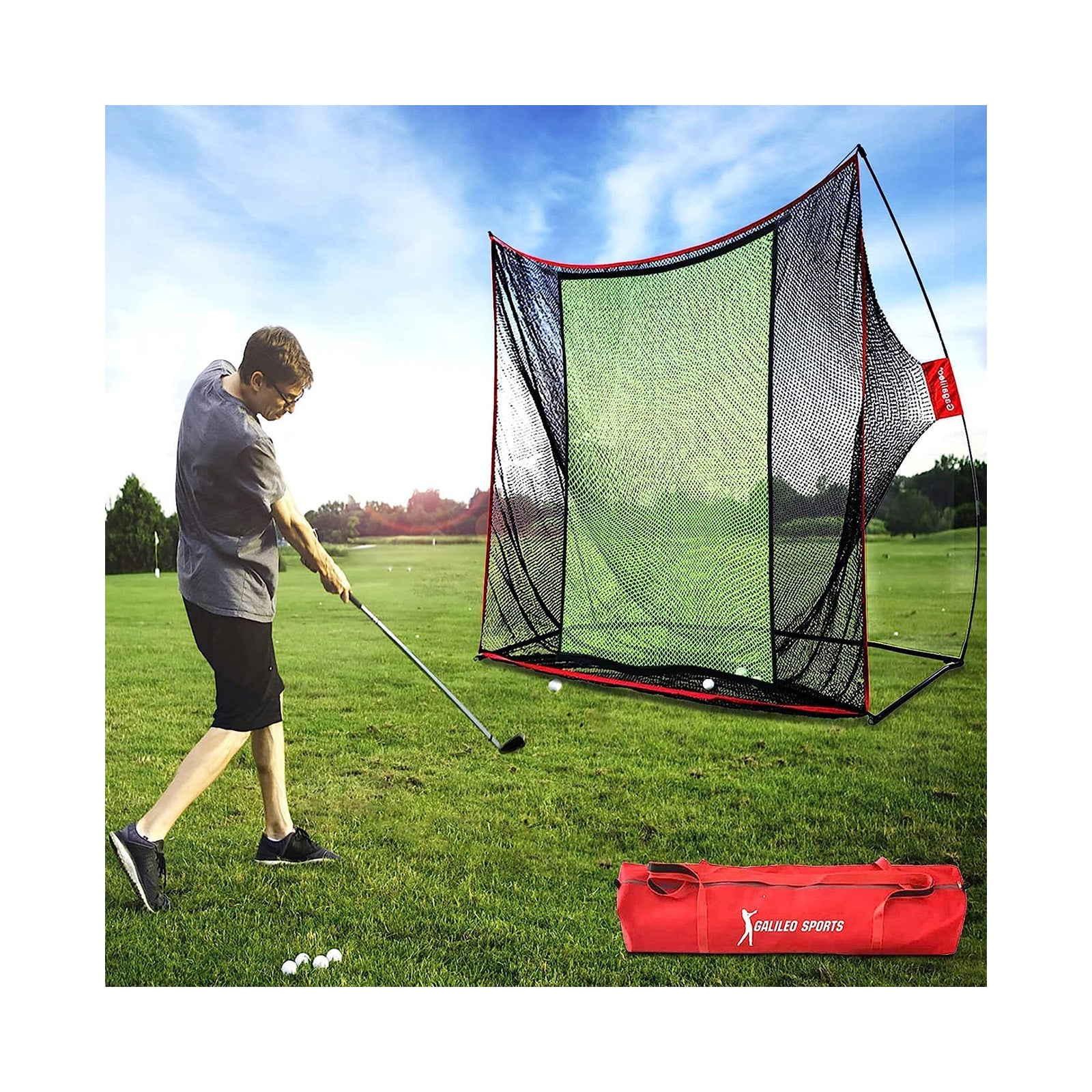 10x7  Galileo Golf Hitting Nets for Backyard