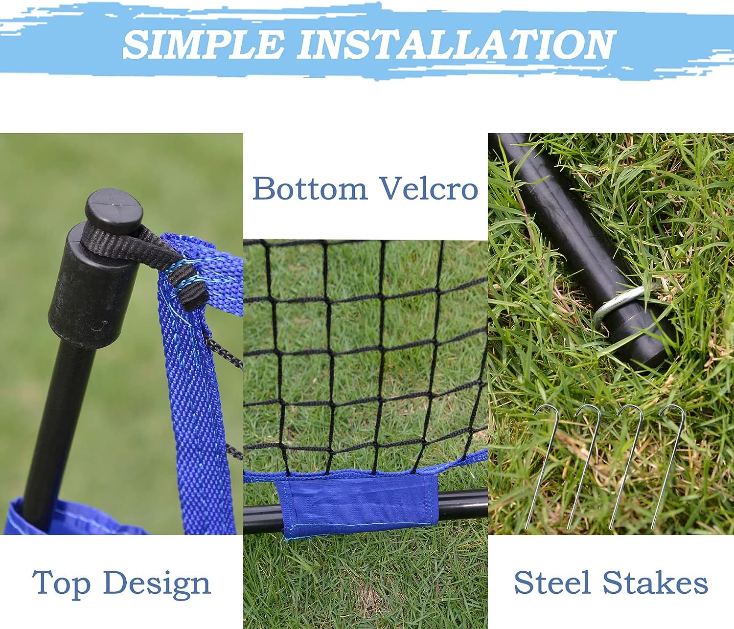 Gagalileo L-Shaped Softball relacement Pitching Screen 7×7ft