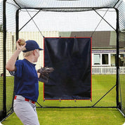 Gagalileo Backstop,Pitching Backstop,Fastpitch Baseball Backstop,Backstop with Strike Zone,Pitching Backdrop,Rubber Vinyl Backstop,Vinyl Batting Cage Backdrop-CAD - Galileo Sports