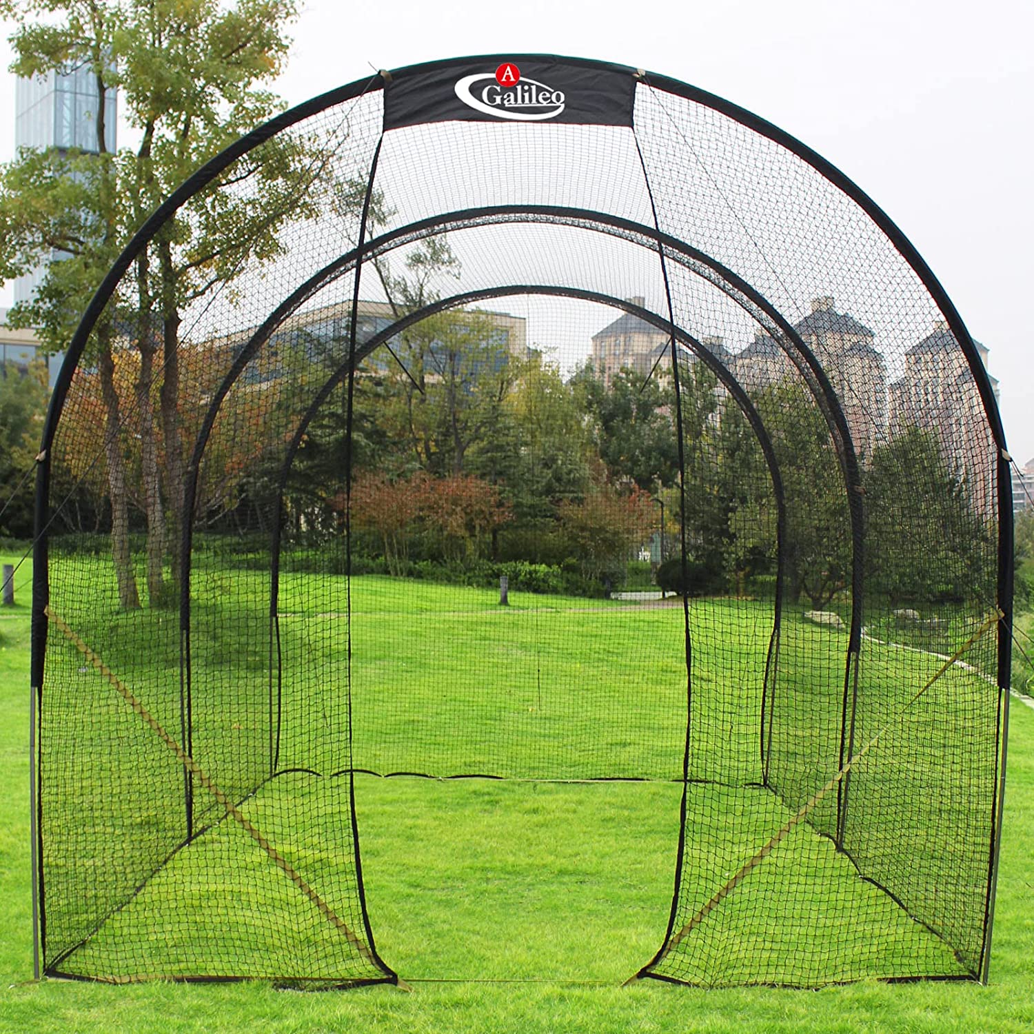 Gagalileo 16x10x10FT Baseball Batting Cage Net Replacement,Portable Pitching Batting Net,Outdoor Stable Baseball Net