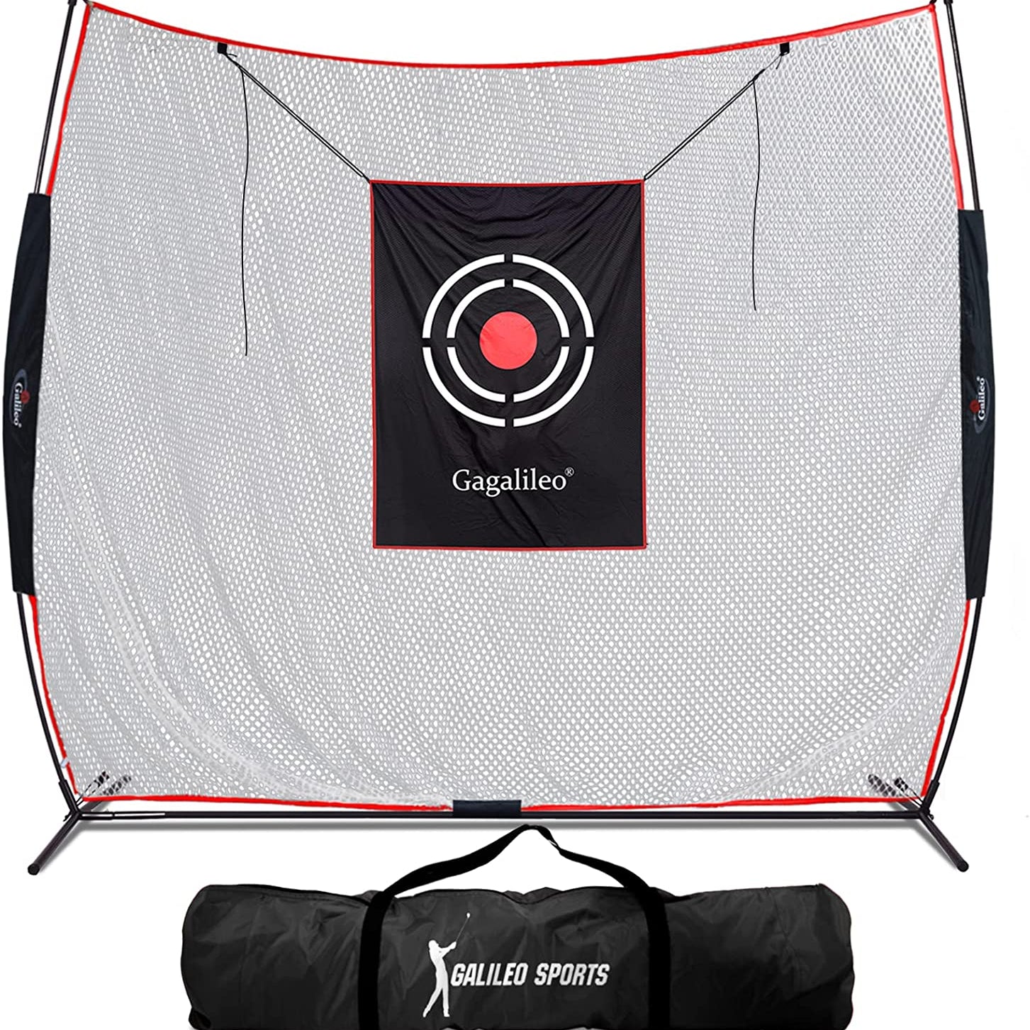 ゴルフネット フラットネット ゴルフ練習ネット ゴルフ 練習用 素振りネット 丈夫 耐衝撃 騒音軽減 組み立て式 設置簡単 キャリーバッグ付き