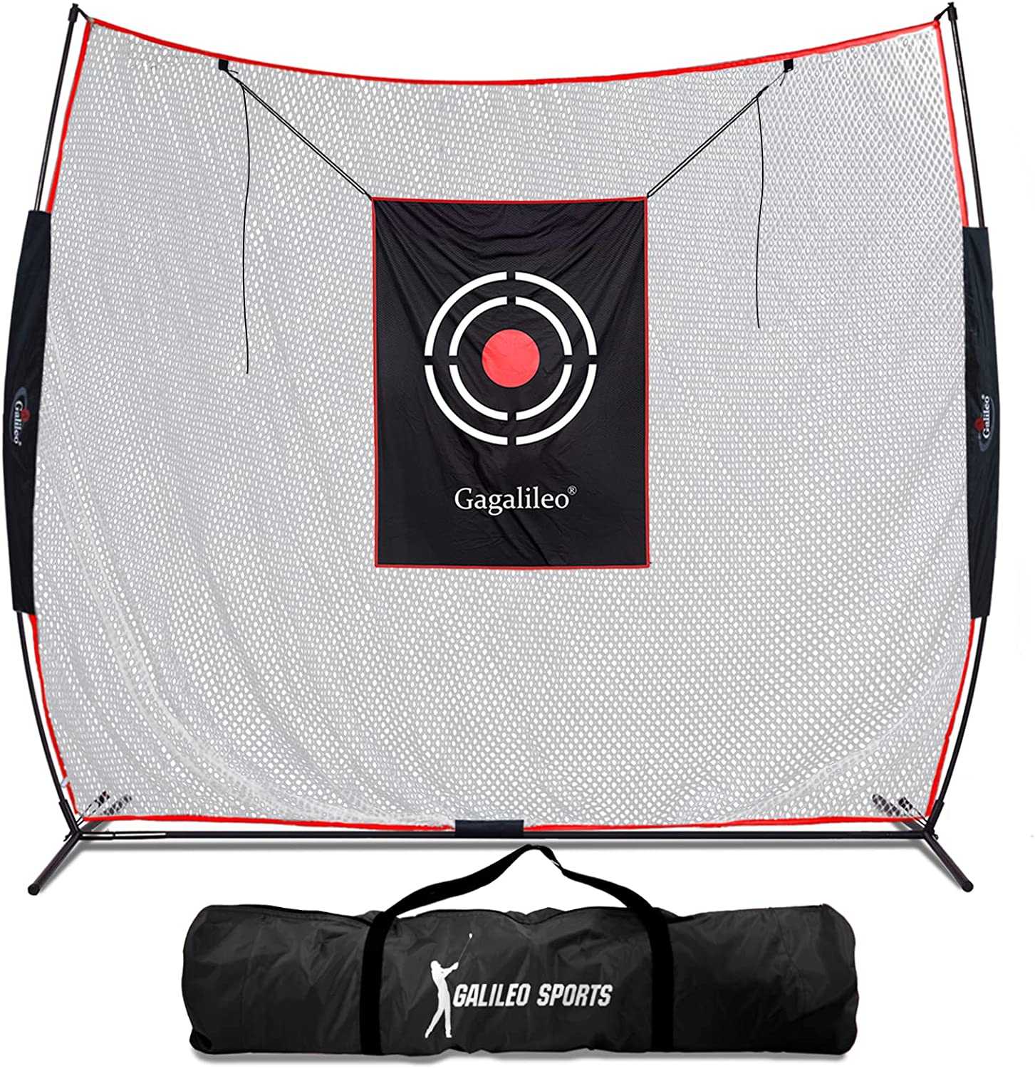 ゴルフネット フラットネット ゴルフ練習ネット ゴルフ 練習用 素振りネット 丈夫 耐衝撃 騒音軽減 組み立て式 設置簡単 キャリーバッグ付き