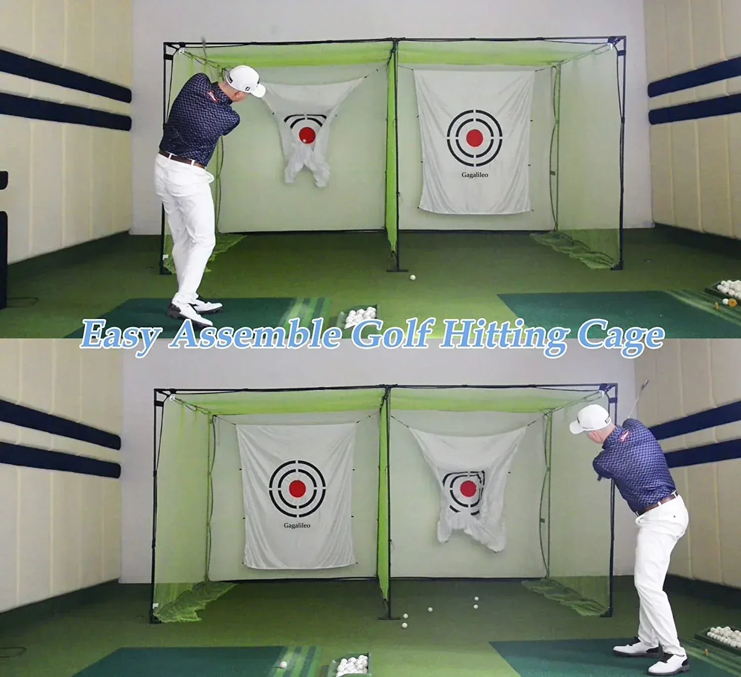 Gagalileo Swing Training Golf Cage 14x7X7ft
