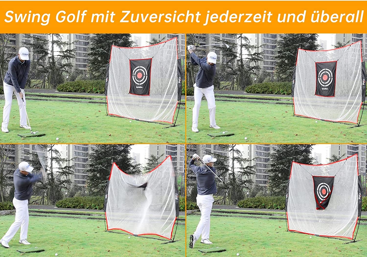 Golf Net, Golf Practice Net, Indoor and Outdoor Golf Training Aid with Target and Carry Bag