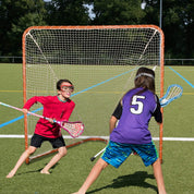 Galileo Regulation 6' x 6' Lacrosse Net with Steel Frame Portable Lacrosse Goal Collegiate Lacrosse Goals