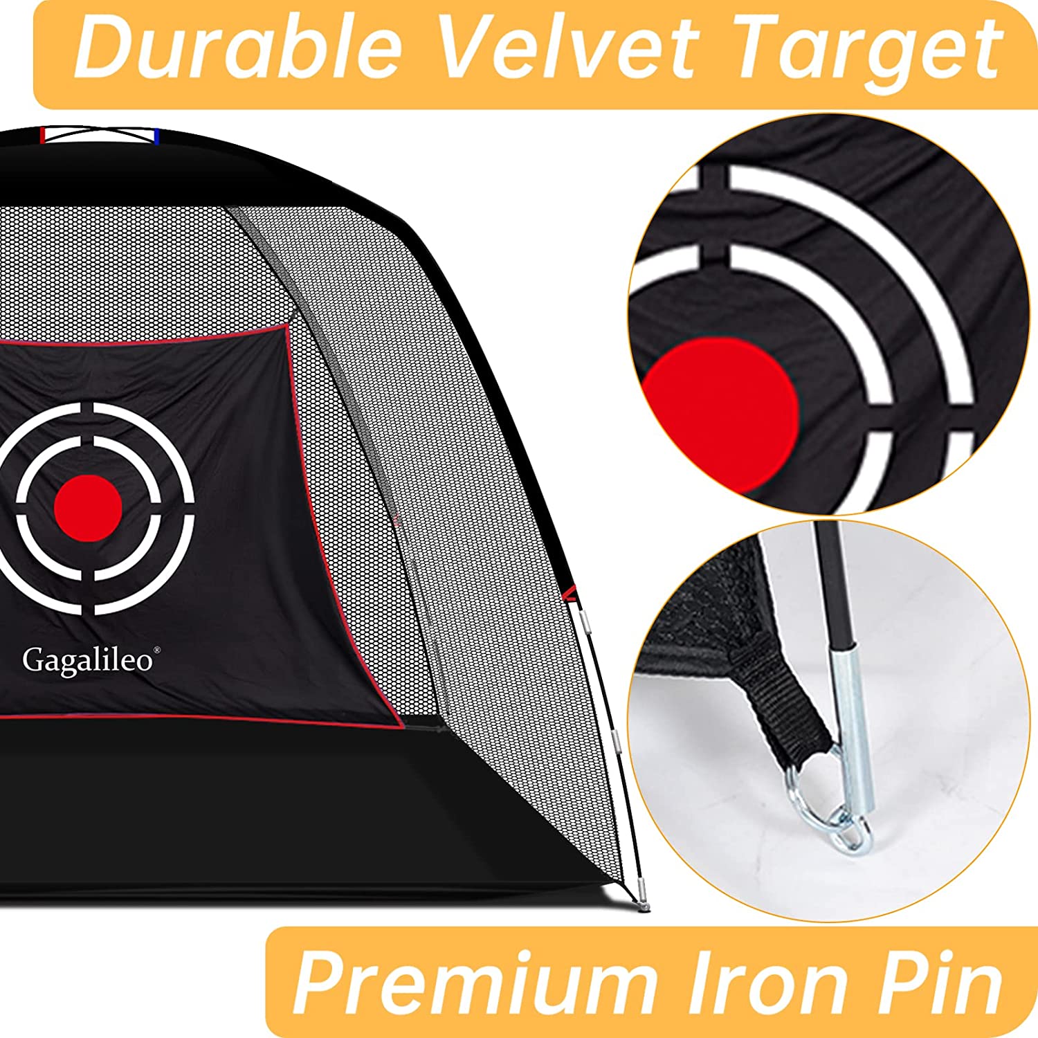 Golf Net,Golf Net Backyard Driving,Golf Driving Range,Golf Swing Net,Heavy Duty Golf Practice Net,Golf Practice Hitting Net,Quick Setup Golf Net with Target Cloth and Carry Bag-CAD