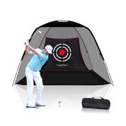 Galieo12' X 7'X 6.6' Backyard Driving Golf Net/White Tent Net