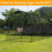 Remplacement de poteaux de cage de frappeur de baseball 16x10x10/poteaux en fibre de verre 2 pièces