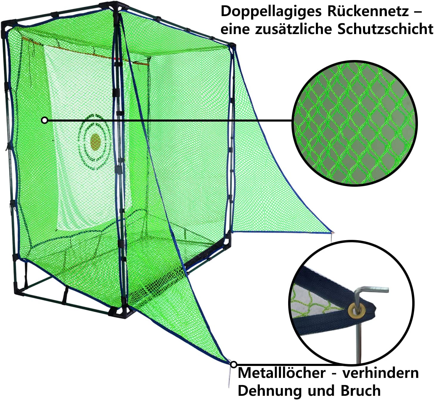 Golf net practice cage, Golf practice nets, Golf batting cage, Practice net, with target