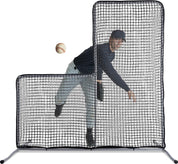 Gagalileo L Screen Baseball Pitching Protective Screen 7X7FT (Black)