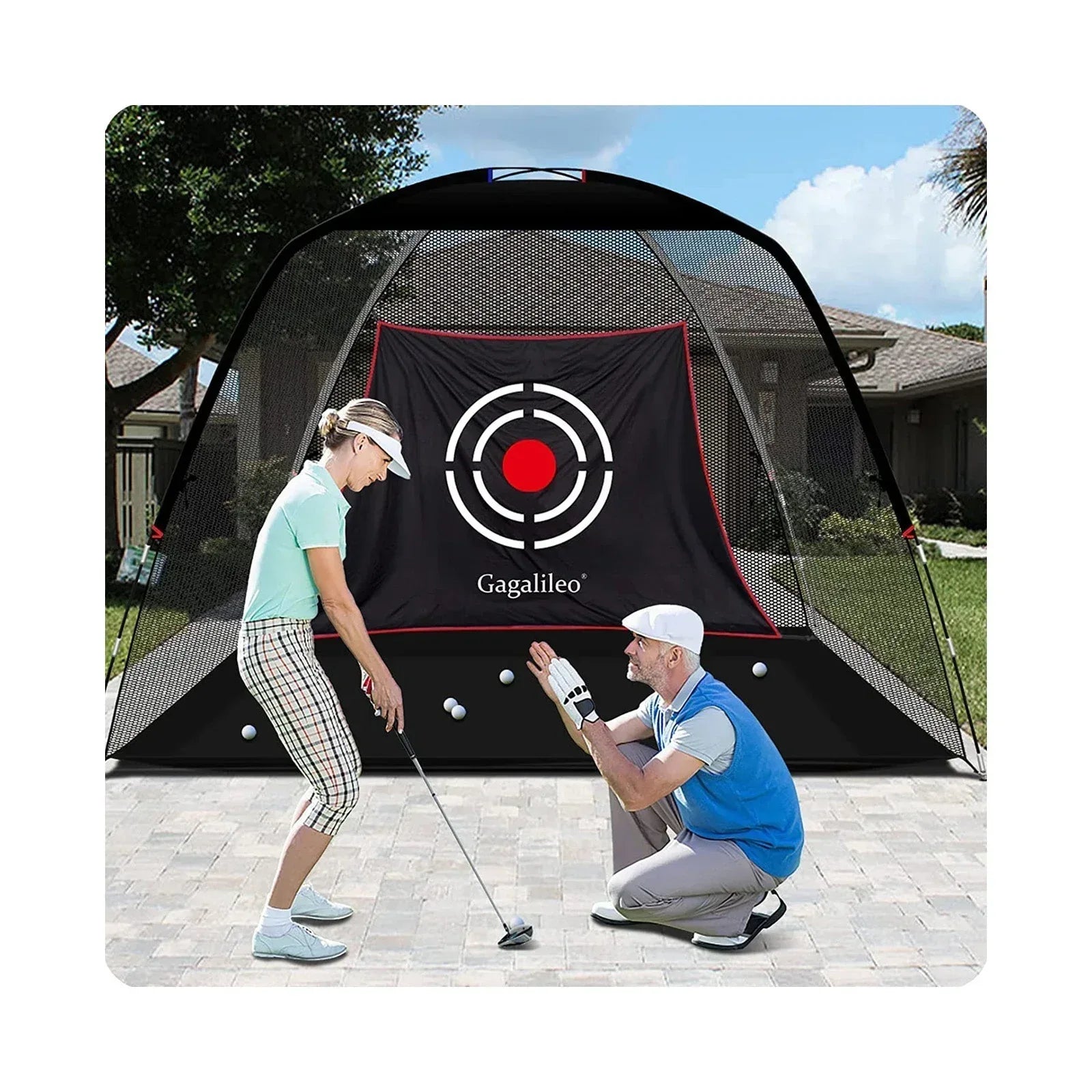 gagalileo sports Driving Golf Net 12x7x6.6ft - Galileo Sports