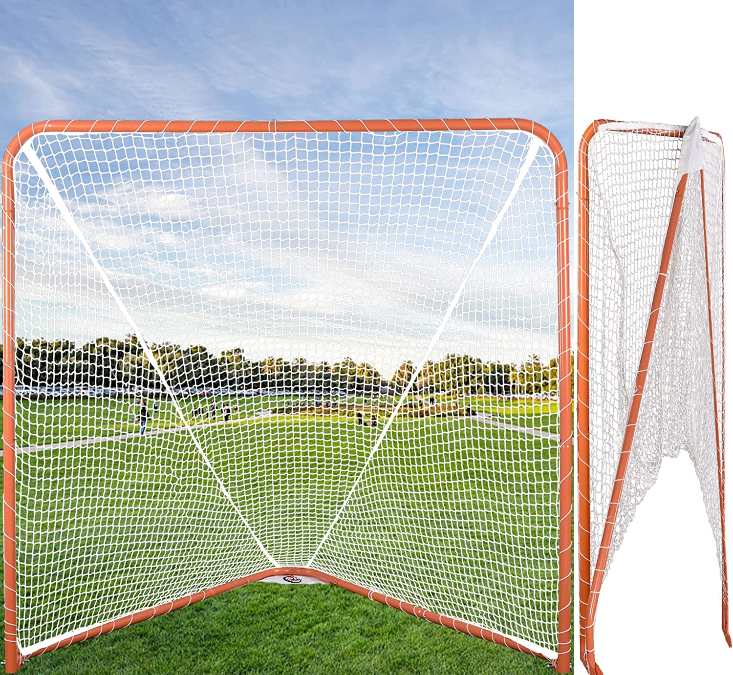 6'X6'Gagalileo portería de lacrosse portátil/red de lacrosse con marco de acero