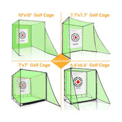 Cage de frappe de golf Galileo/arrière-cour/filet de cage de golf robuste