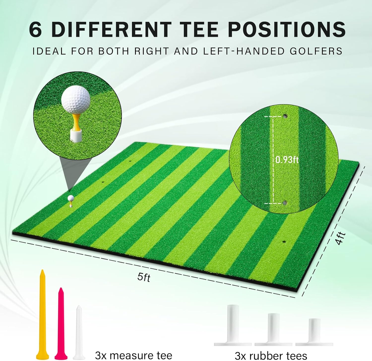 Outdoor Practice Mat for Driving, Chipping & Swing Training | Ideal Golf Gift for Men & Beginners