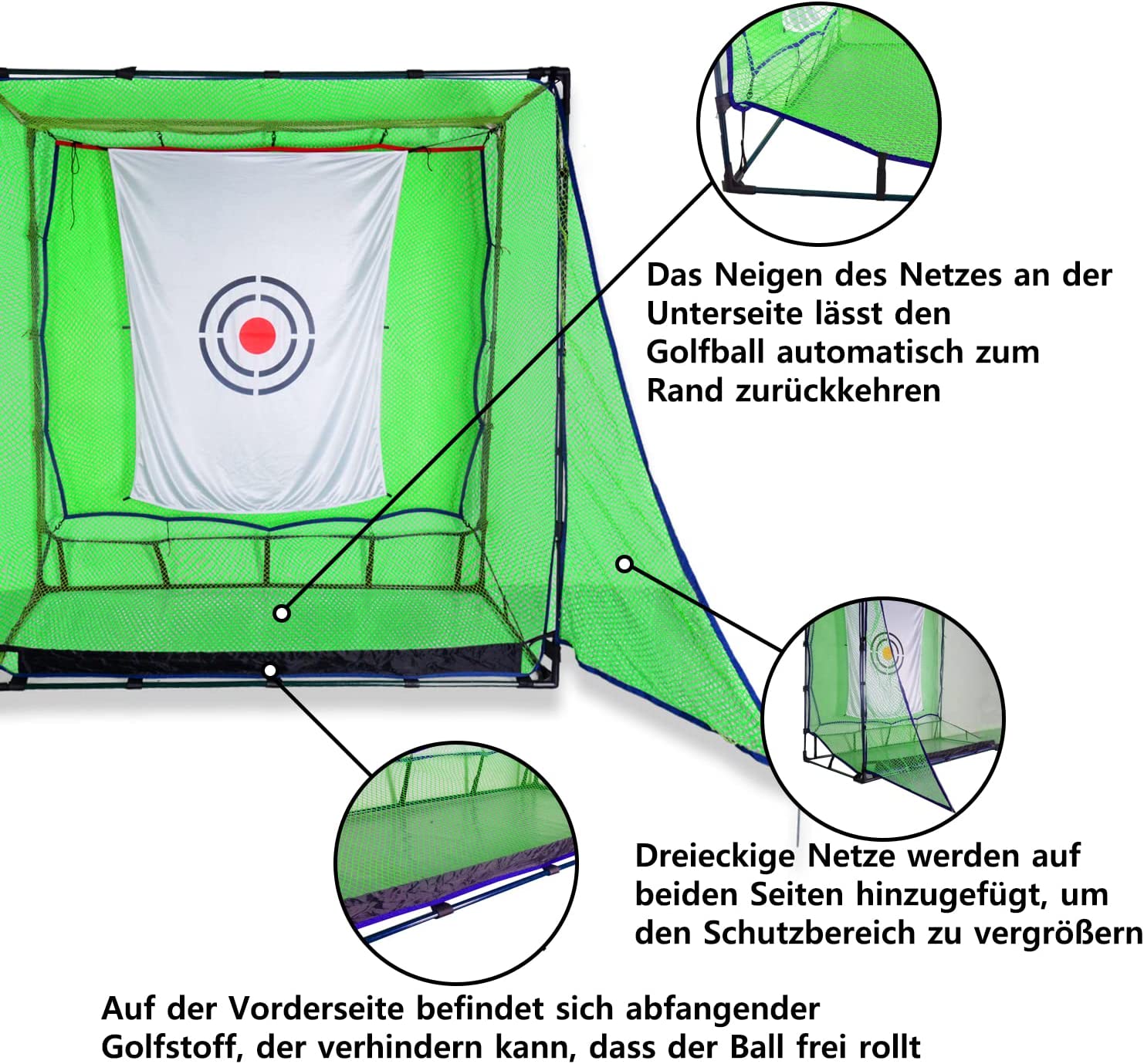 Golf net practice cage, Golf practice nets, Golf batting cage, Practice net, with target