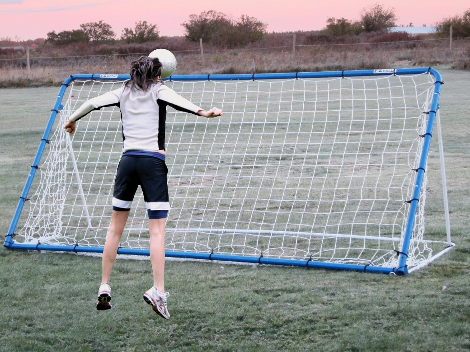 Galileo Folding 12' x 6' Professional Soccer Practice Rebounder, Kickback Trainer & Soccer Goal Net